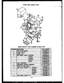 08 - Upper Oven Cabinet Parts parts for Amana Range RKD394 from AppliancePartsPros.com