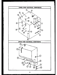 03 - Lower Oven Electrical Components parts for Amana Range RKD395 from AppliancePartsPros.com