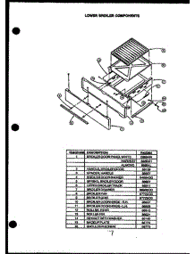 04 - Lower Broiler Components parts for Amana Range RKS394 from AppliancePartsPros.com
