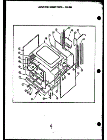 05 - Lower Oven Cabinet Parts - Rks 394 parts for Amana Range RKS394 from AppliancePartsPros.com