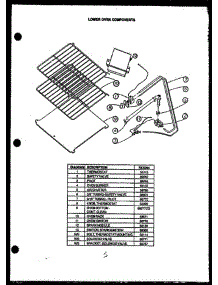 06 - Lower Oven Components parts for Amana Range RKS394 from AppliancePartsPros.com