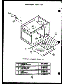 08 - Microwave Oven - Interior Parts parts for Amana Range RKS394 from AppliancePartsPros.com