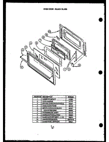 09 - Oven Door - Black Glass parts for Amana Range RKS394 from AppliancePartsPros.com