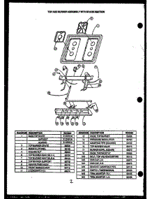 10 - Top / Burner W / Spark Ignition parts for Amana Range RKS394 from AppliancePartsPros.com