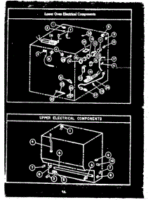 02 - Lower Oven Electrical Components parts for Amana Range RKS395 from AppliancePartsPros.com