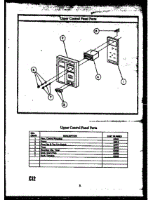 06 - Upper Control Panel Parts parts for Amana Range RKS395 from AppliancePartsPros.com