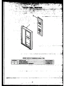 02 - Control Panel - Microwave parts for Amana Range RKS-396 from AppliancePartsPros.com