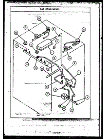 04 - Gas Components parts for Amana Range RKS-396 from AppliancePartsPros.com