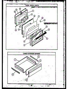 09 - Oven Door Parts parts for Amana Range RKS-396 from AppliancePartsPros.com
