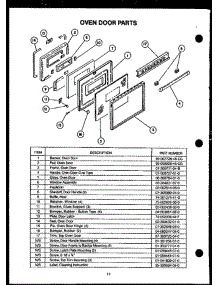 08 - Oven Door Parts parts for Amana Range RKT-396 from AppliancePartsPros.com