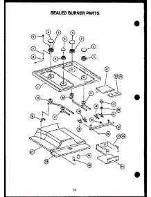 10 - Sealed Burner Parts parts for Amana Range RKT-396 from AppliancePartsPros.com