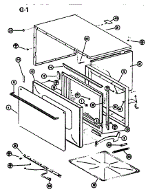 02 - Exterior parts for Amana Microwave RL55 / P7548201M from AppliancePartsPros.com