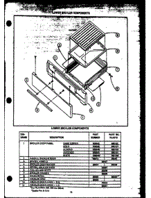 04 - Lower Broiler Components parts for Amana Range RLA314 from AppliancePartsPros.com