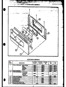 06 - Oven Door Assy parts for Amana Range RLA314 from AppliancePartsPros.com