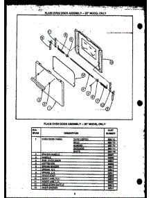 08 - Plain Oven Door Assy parts for Amana Range RLA314 from AppliancePartsPros.com
