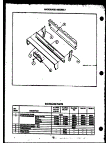 02 - Backguard Assy parts for Amana Range RLA315 from AppliancePartsPros.com