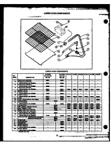03 - Lower Oven Components parts for Amana Range RLA668 from AppliancePartsPros.com