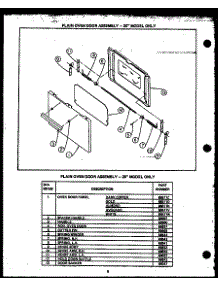 04 - Plain Oven Door Assy parts for Amana Range RLA668 from AppliancePartsPros.com