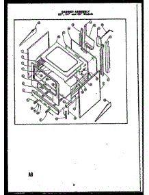 02 - Cabinet Assy 20`` parts for Amana Range RLD352 from AppliancePartsPros.com