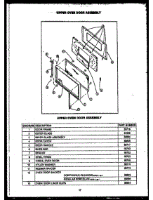06 - Upper Oven Door Assy parts for Amana Range RLD353 from AppliancePartsPros.com