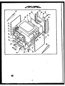 02 - Cabinet Assy 20`` parts for Amana Range RLD356 from AppliancePartsPros.com