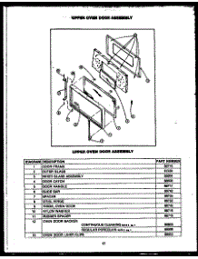 06 - Upper Oven Door Assy parts for Amana Range RLD369 from AppliancePartsPros.com