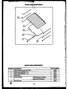 08 - Upper Oven Components parts for Amana Range RLD395 from AppliancePartsPros.com