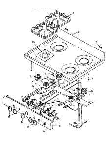 04 - Open Top Burner Assy parts for Amana Range RLN345UL / P1142389N L from AppliancePartsPros.com