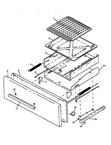 02 - Broiler Drawer Assy parts for Amana Range RLN347UW / P1142959N W from AppliancePartsPros.com