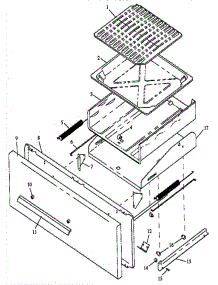 02 - Broiler Drawer Assy parts for Amana Range RLN381UWW / P1143084NWW from AppliancePartsPros.com