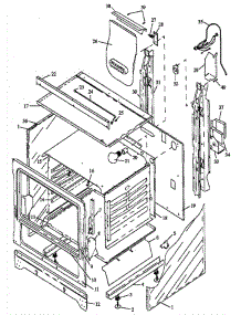 03 - Cabinet Section parts for Amana Range RLN381UWW / P1143084NWW from AppliancePartsPros.com