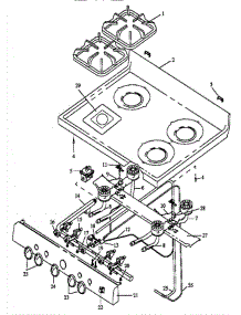 04 - Open Top Burner Assy parts for Amana Range RLN381UWW / P1142391NWW from AppliancePartsPros.com