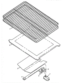 04 - Oven Components parts for Amana Range RLN385UWW / P1142394NWW from AppliancePartsPros.com