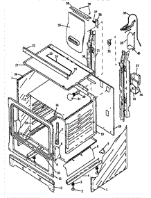 03 - Cabinet Section parts for Amana Range RLN385UWW / P1143130NWW from AppliancePartsPros.com