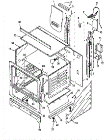 03 - Cabinet Assy parts for Amana Range RLN385UWW / P1143501NWW from AppliancePartsPros.com