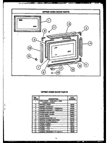 08 - Upper Oven Door Parts parts for Amana Range RLR359 from AppliancePartsPros.com