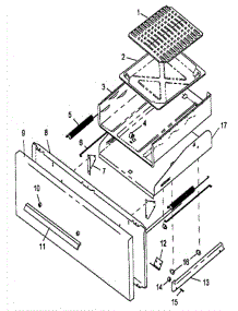02 - Broil Drawer Assy parts for Amana Range RLS270UL / P1142924N from AppliancePartsPros.com