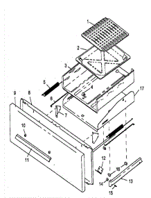 02 - Broiler Drawer parts for Amana Range RLS270UW / P1142924N W from AppliancePartsPros.com