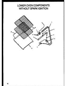 04 - Lower Oven Compnt Without Spark Ign parts for Amana Range RLS343 from AppliancePartsPros.com