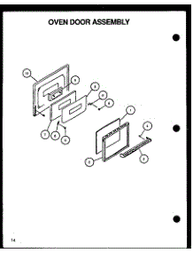 05 - Oven Door Assy parts for Amana Range RLS348UCO / P1141105N W from AppliancePartsPros.com