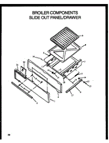 02 - Broiler Compnt Slide Out Panel / Drawer parts for Amana Range RLS370 from AppliancePartsPros.com