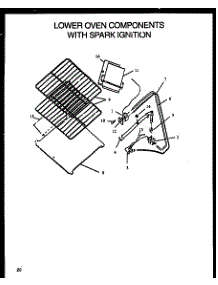 05 - Lower Oven Compnt With Spark Ign parts for Amana Range RLS370 from AppliancePartsPros.com
