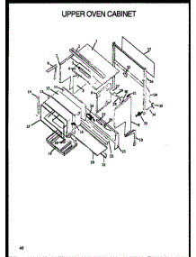 07 - Upper Oven Cabinet parts for Amana Range RLS399 from AppliancePartsPros.com