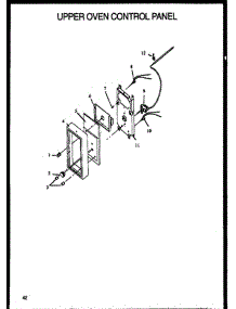 09 - Upper Oven Control Panel parts for Amana Range RLS399 from AppliancePartsPros.com