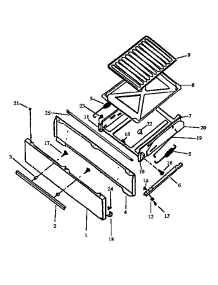 02 - Broiler Drawer-After March 1,1992 parts for Amana Range RLS666UW / P1142965N W from AppliancePartsPros.com