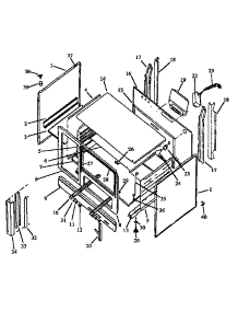 04 - Cabinet parts for Amana Range RLS669UW / P1142769N W from AppliancePartsPros.com