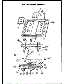 04 - Top And Burner Assy parts for Amana Range RLT-305 from AppliancePartsPros.com