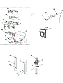 10 - Ice Maker parts for Samsung Refrigerator RM255BARB from AppliancePartsPros.com
