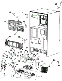 10 - Machine Compartment-Compressor parts for Samsung Refrigerator RM255LABP from AppliancePartsPros.com
