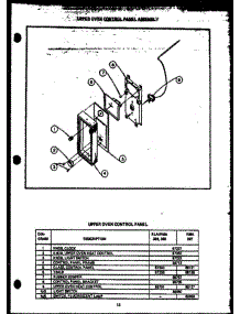 10 - Upper Oven Control Panel Assy parts for Amana Range RMA395 from AppliancePartsPros.com